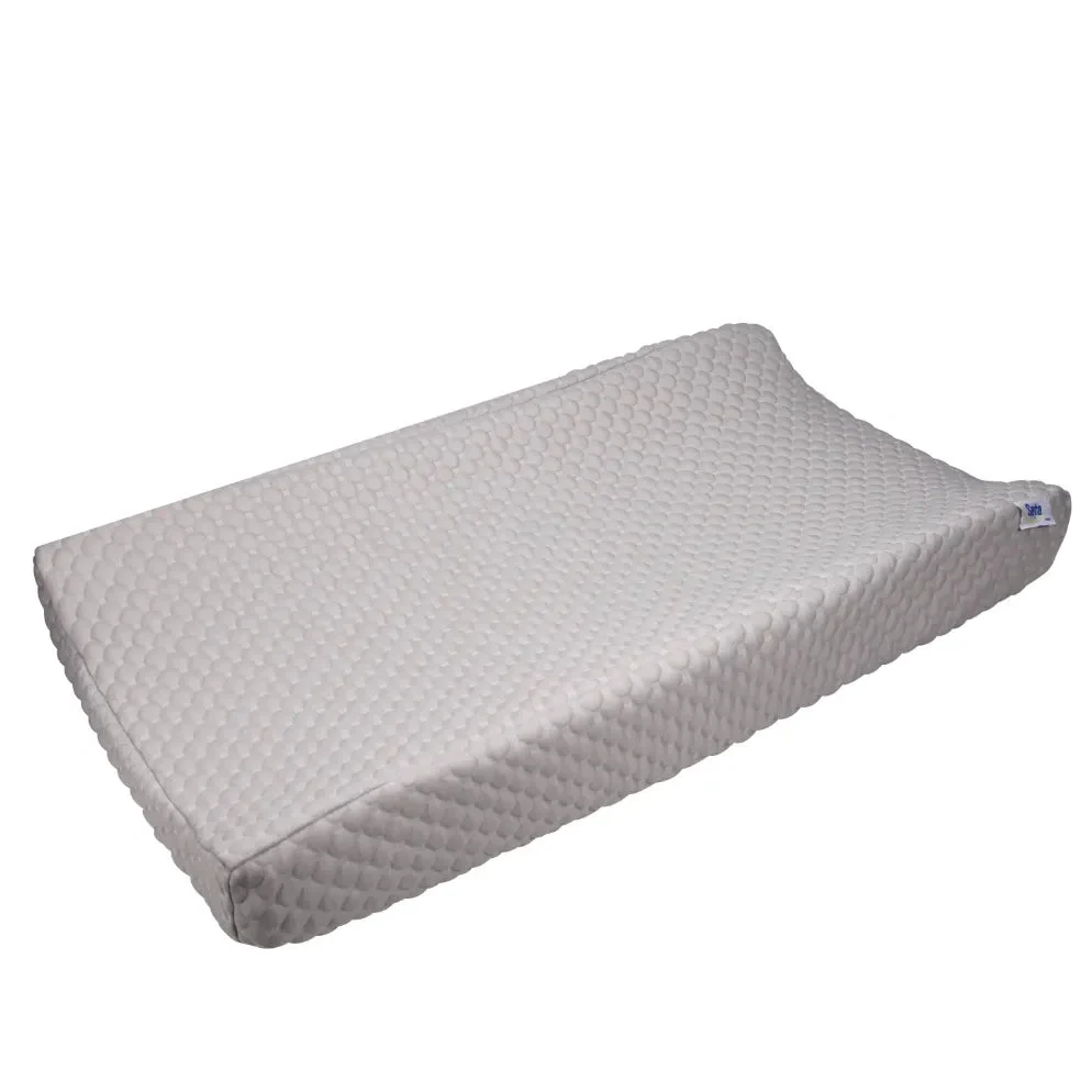 Delta Children Perfect Sleeper Changing Pad with Plush Cover - Gray