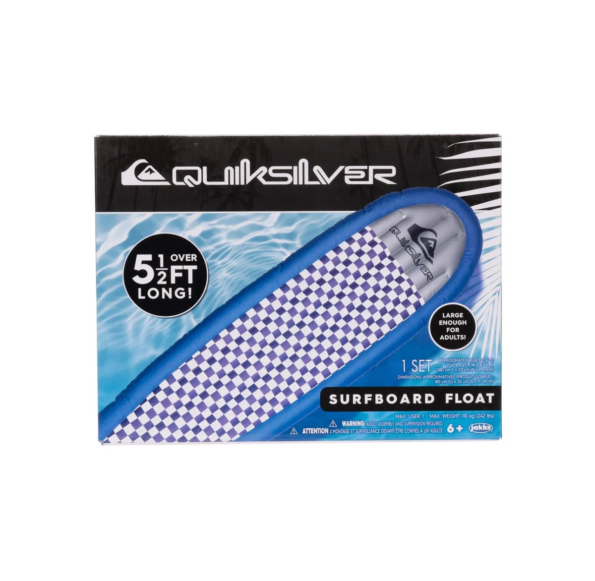 Quiksilver Checkers Surfboard Float