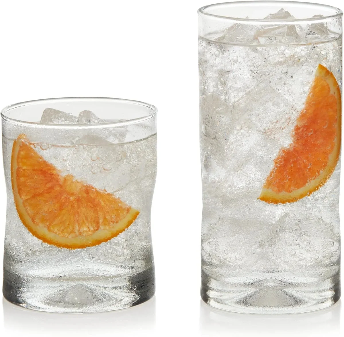 Libbey Impressions 16-Piece Tumbler and Rocks Glass Set 16 Piece Set Impressions