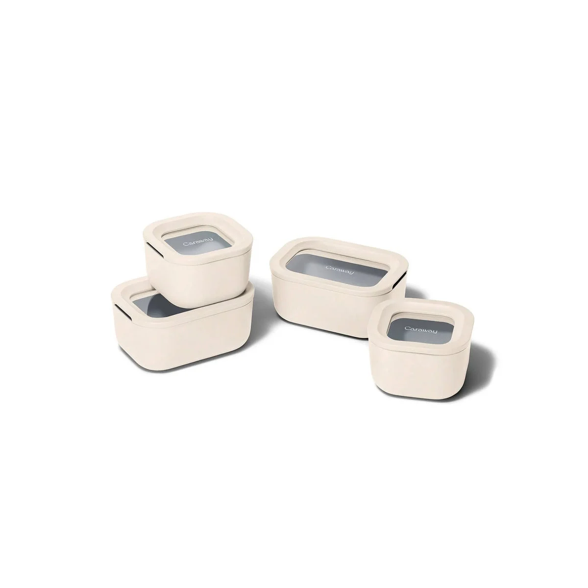 Caraway 9pc Mini Food Storage Set Cream