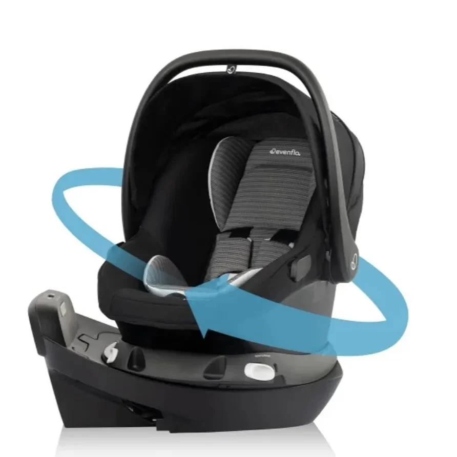Evenflo Revolve180 LiteMax NXT Rotational Infant Car Seat - Cinder Gray