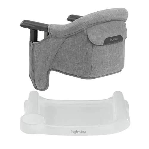 Inglesina Fast Table Chair - Stone Gray Melange + Fast Dining Tray