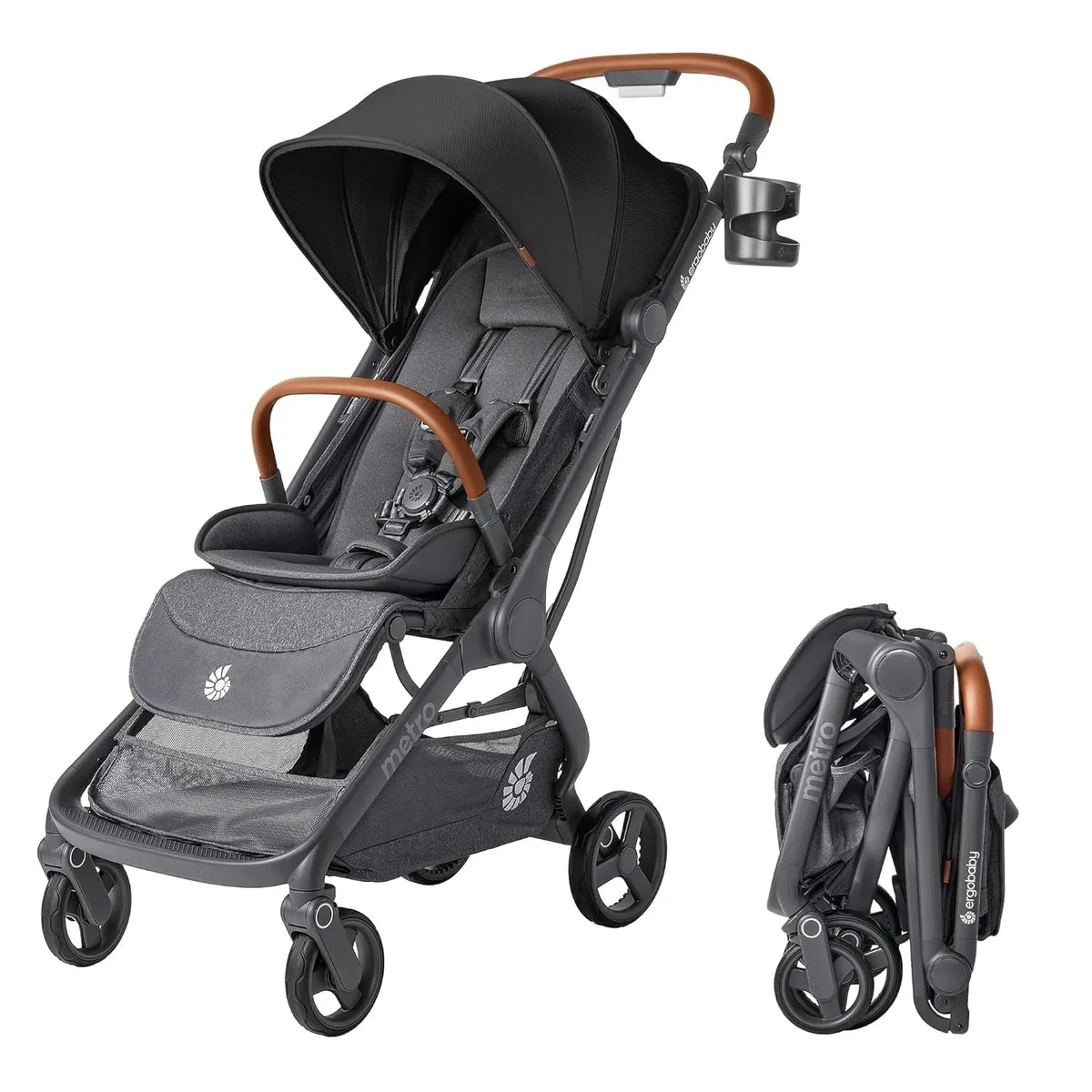 Ergobaby Metro 3 Deluxe Baby Stroller - Jet Black