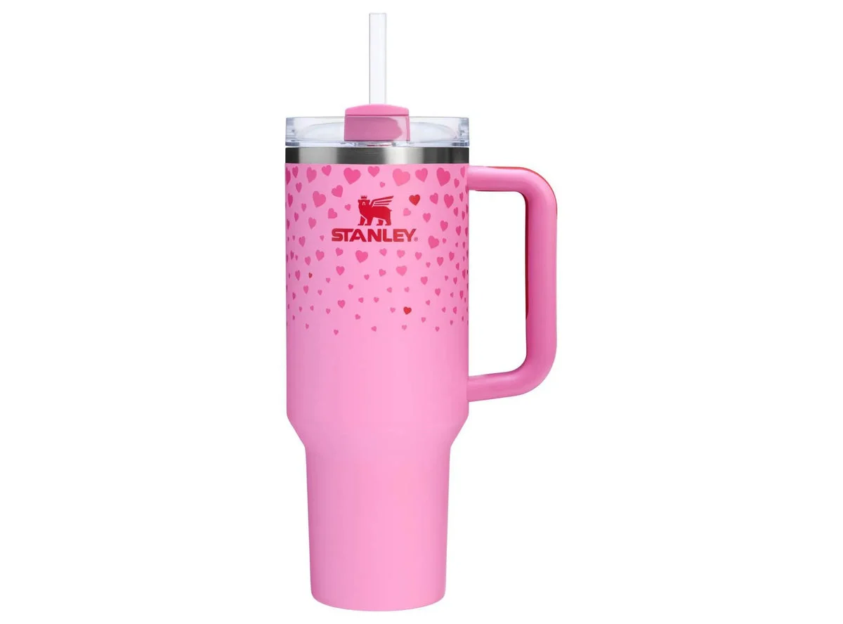 Stanley 40 oz Stainless Steel H2.0 Flowstate Quencher Tumbler - Sweet Hearts (See Description)
