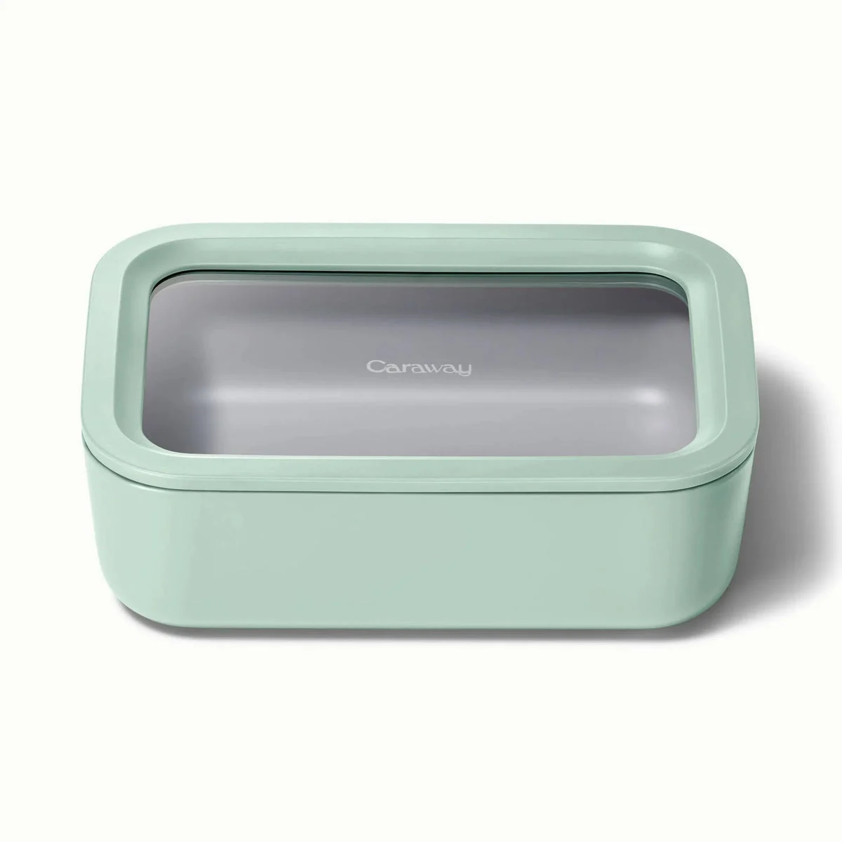 Caraway Home Medium Ceramic Coated Glass Food Storage Container - Mist