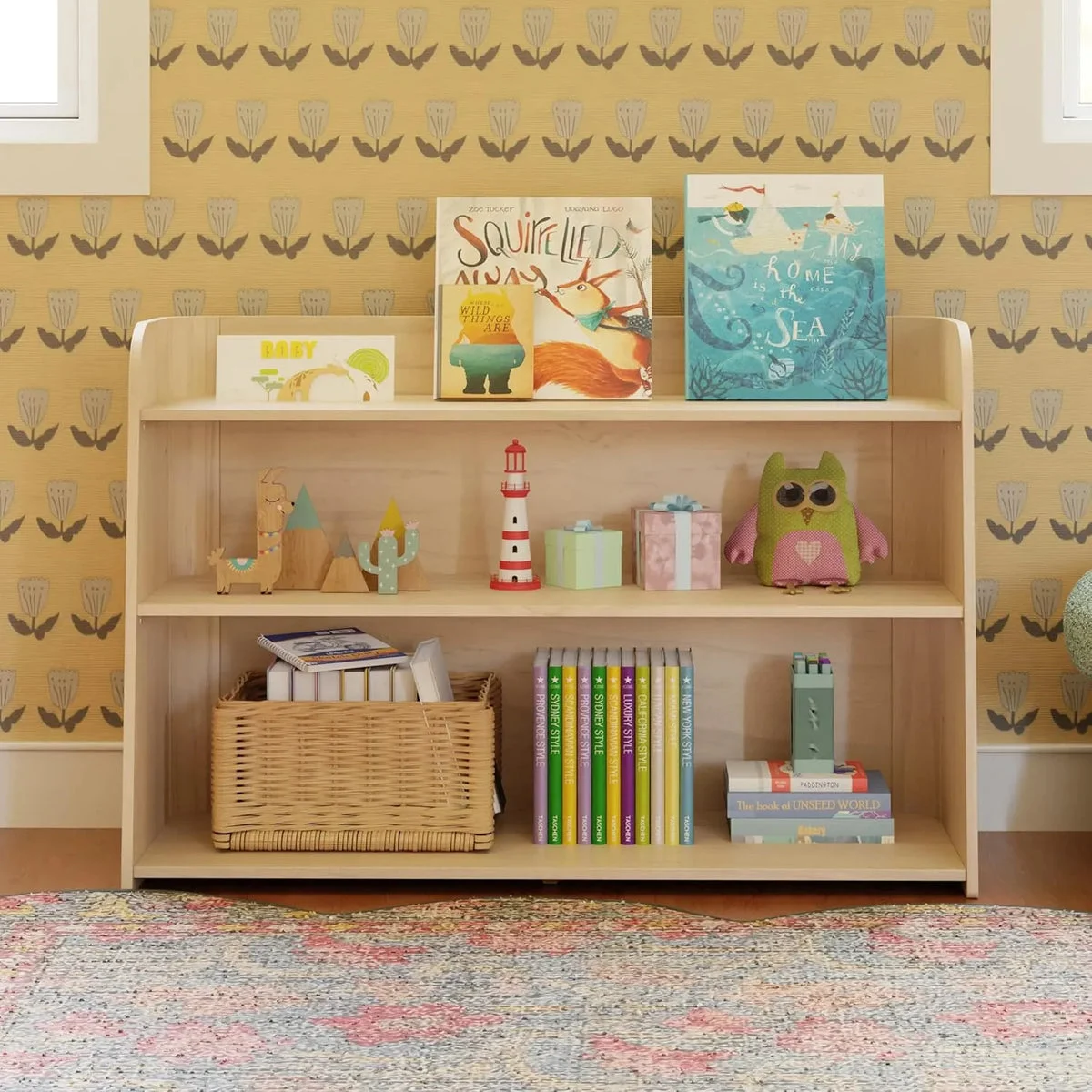 Babyletto Montessori 3 Shelf Bookcase - Washed Natural