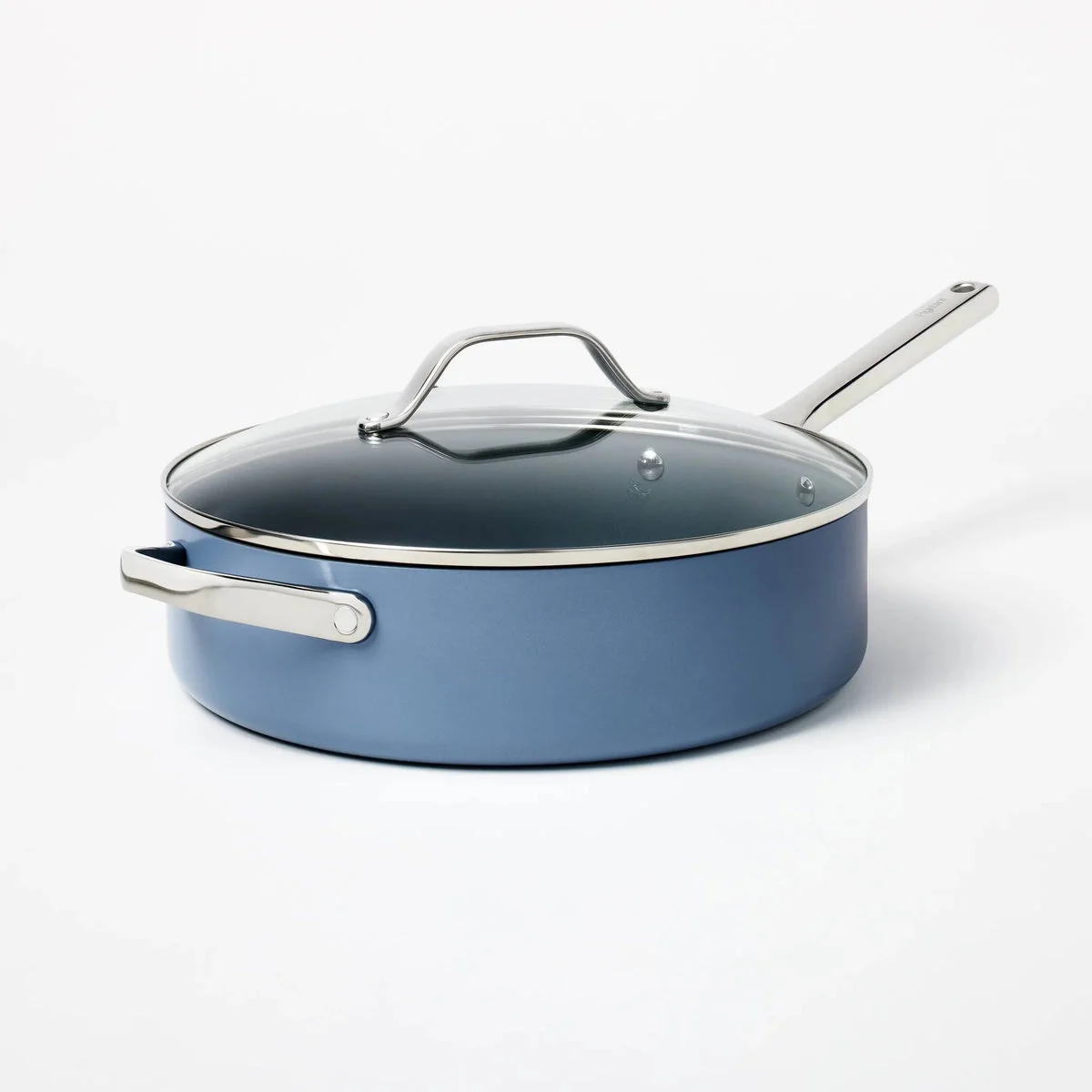 Figmint 5-Quart Nonstick Ceramic-Coated Aluminum Sauté Pan - Blue