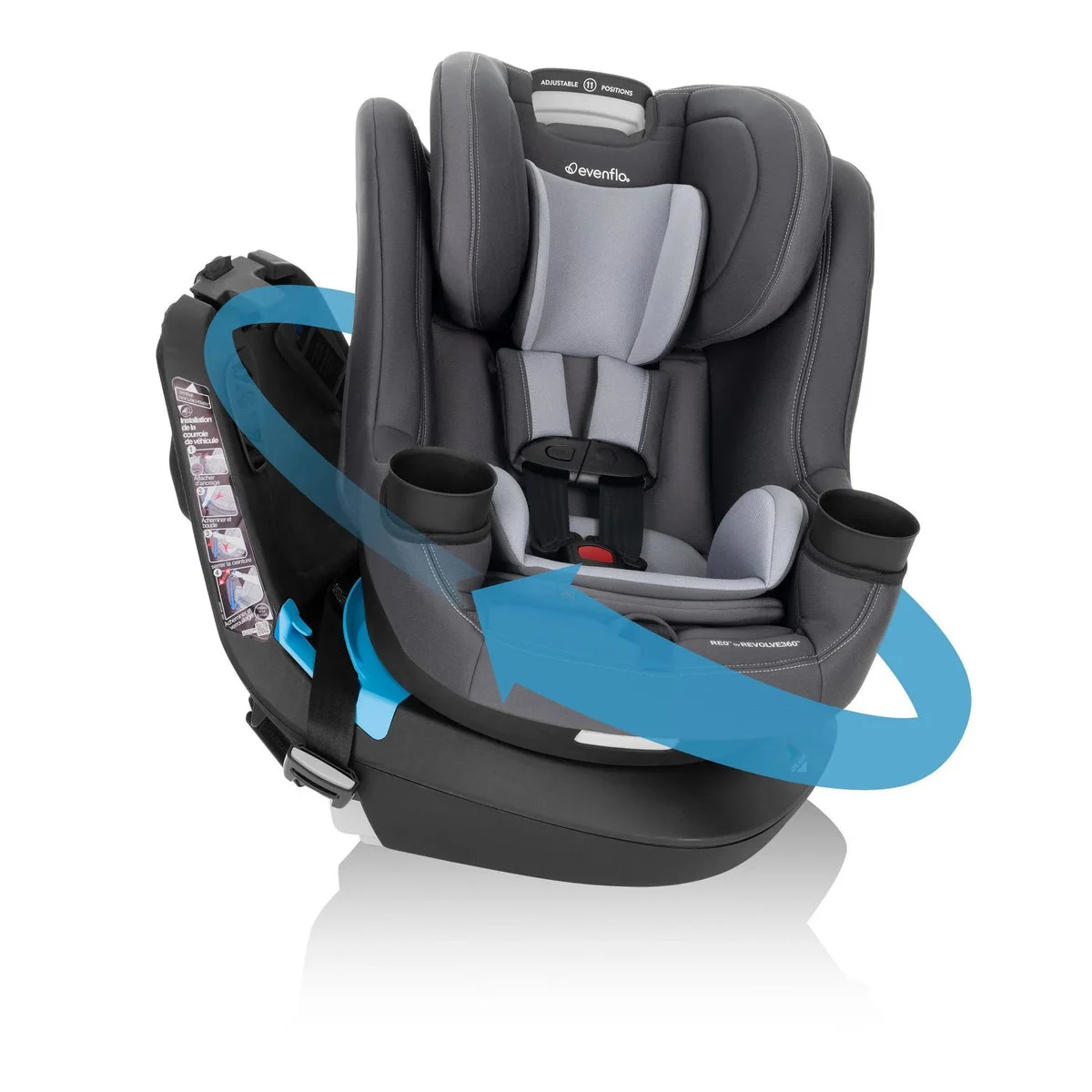 Evenflo REO by Revolve360 Rotating Convertible Car Seat with Quick Clean Cover - Danvers