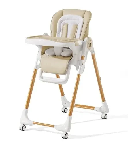 Mallify Convertible High Chairs for Babies and Toddlers, Cream