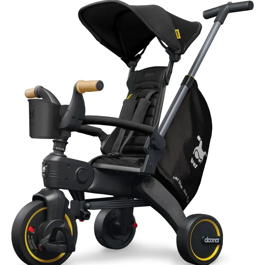 Doona Liki Convertible Stroller Trike in Nitro Black (See Description)