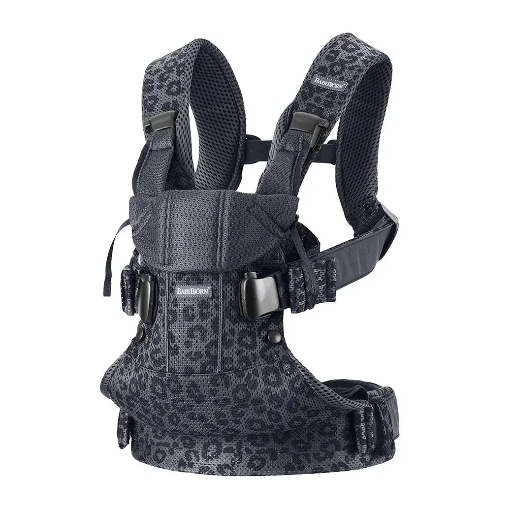 BabyBjörn Baby Carrier One Air, 3D Mesh - Anthracite/Leopard