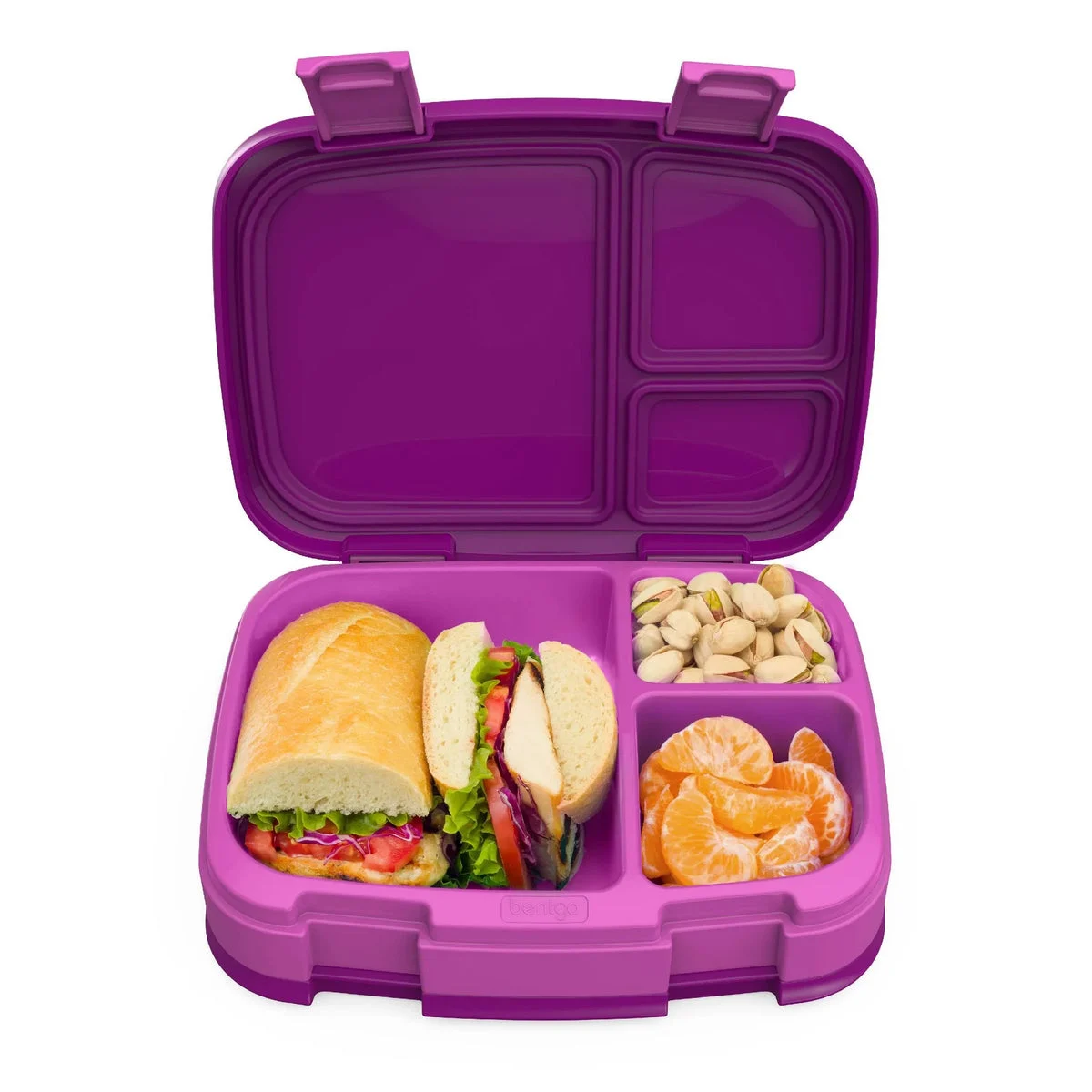 Bentgo Versatile 4 Compartment Bento-Style Lunch Box - Purple