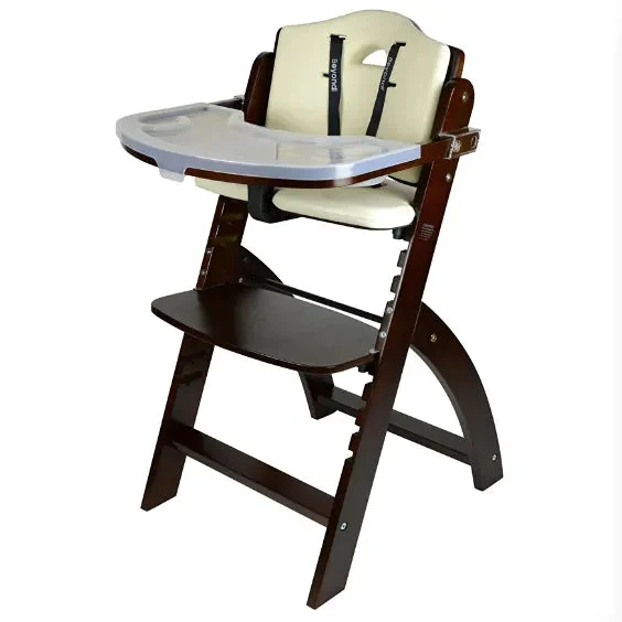 Abiie Beyond Junior Y High Chair - Mahogany/Cream
