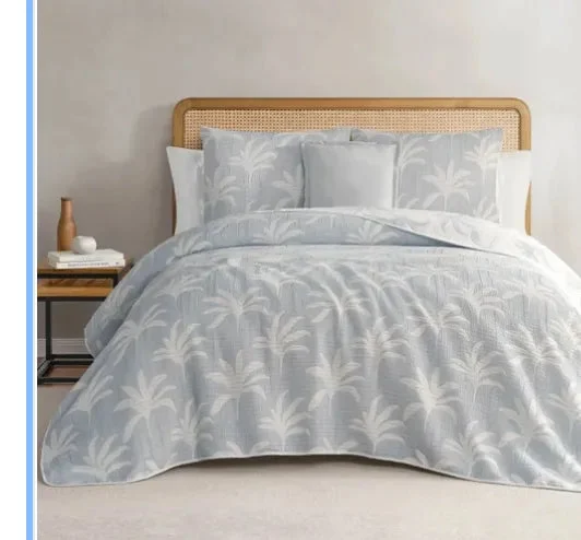 West park Palm Tree 4-Piece Quilt Set