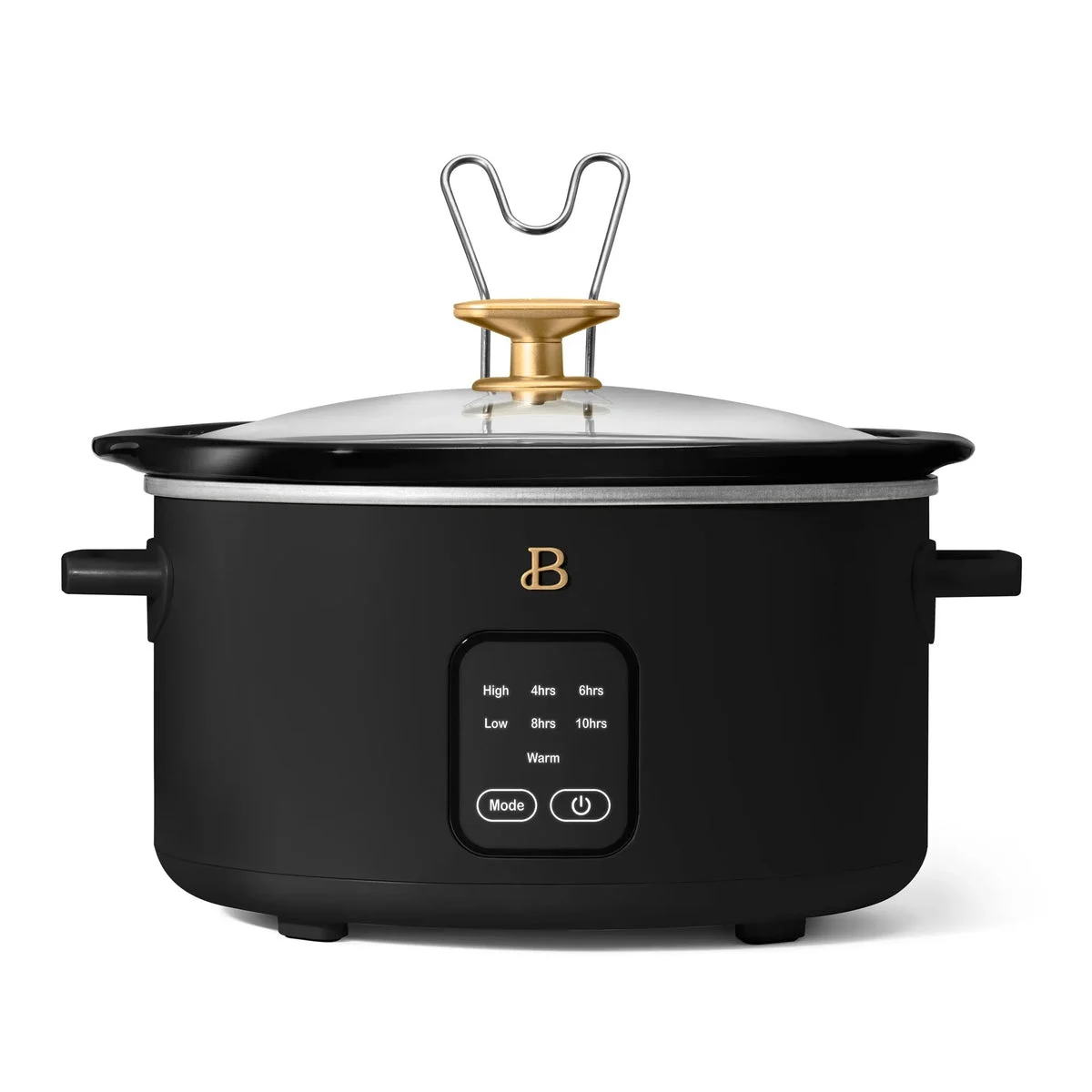 Beautiful 4Qt Slow Cooker with Touch-Activated Display - Black