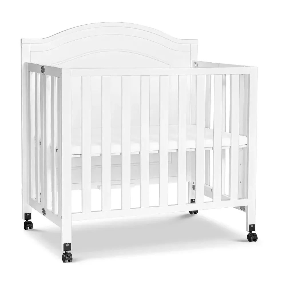 Davinci Charlie Folding Portable 3-in-1 Mini Crib - White
