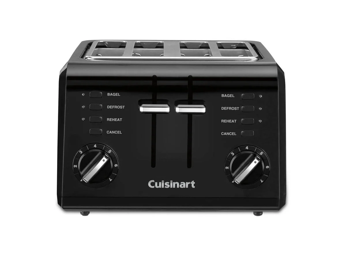Cuisinart 4-Slice Toaster Black CPT-142BKP1