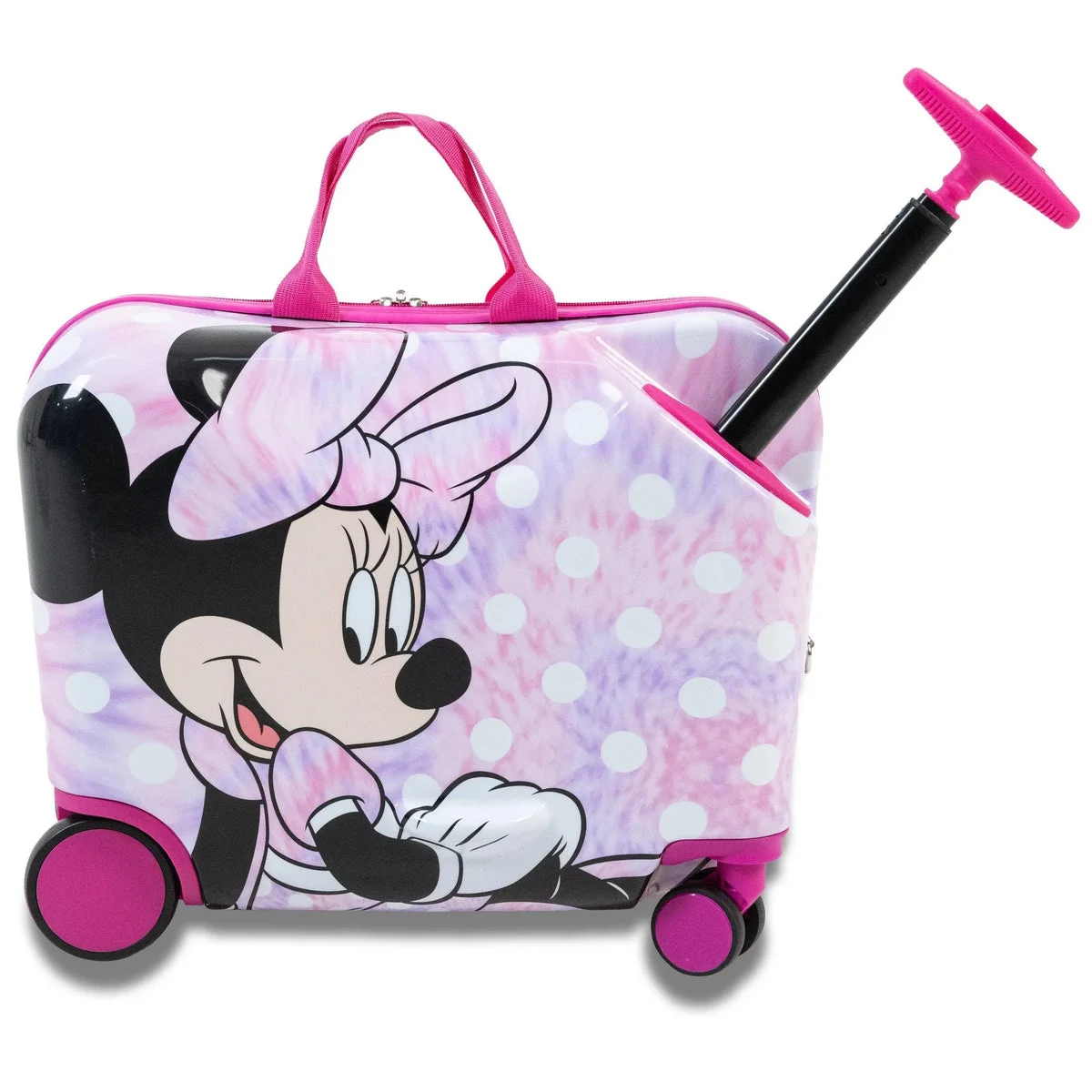 Disney Clubhouse Kids' Hardside Ride On Suitcase - Minnie Mouse