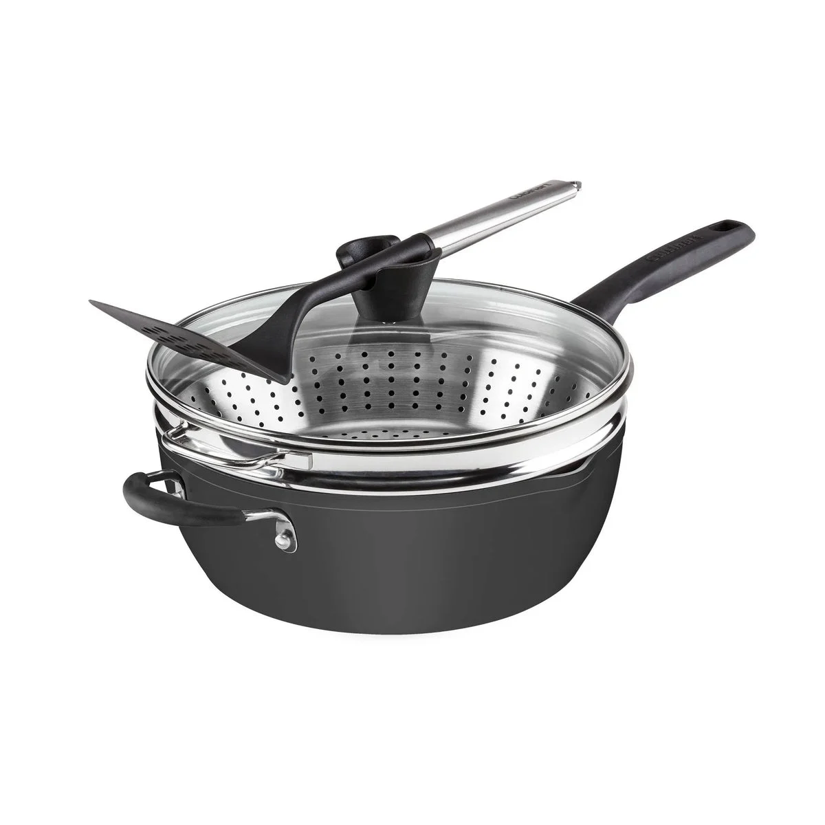 Cuisinart 4pc Cookware Set - Matte Black