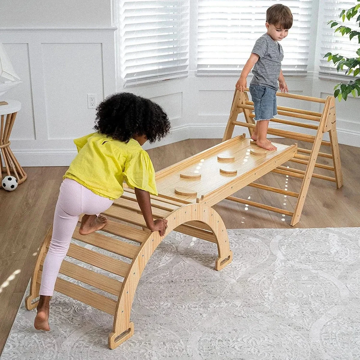 Avenlur Hazel | Pikler Triangle, Slide & Rocker Set