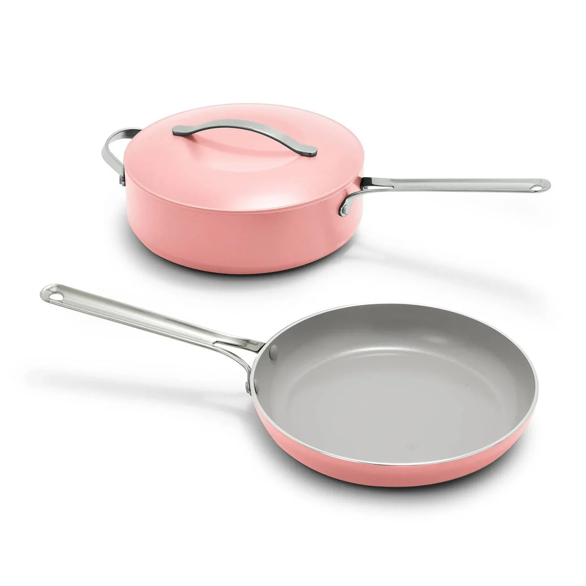 GreenPan 3pc Ceramic Nonstick Fry Pan Set - Red