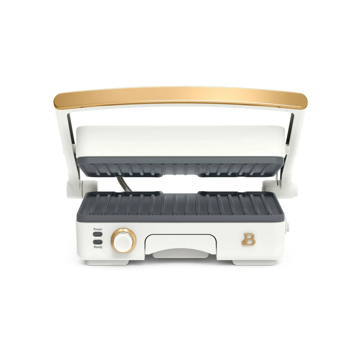 Beautiful 2-in-1 Panini Press & Grill - White Icing