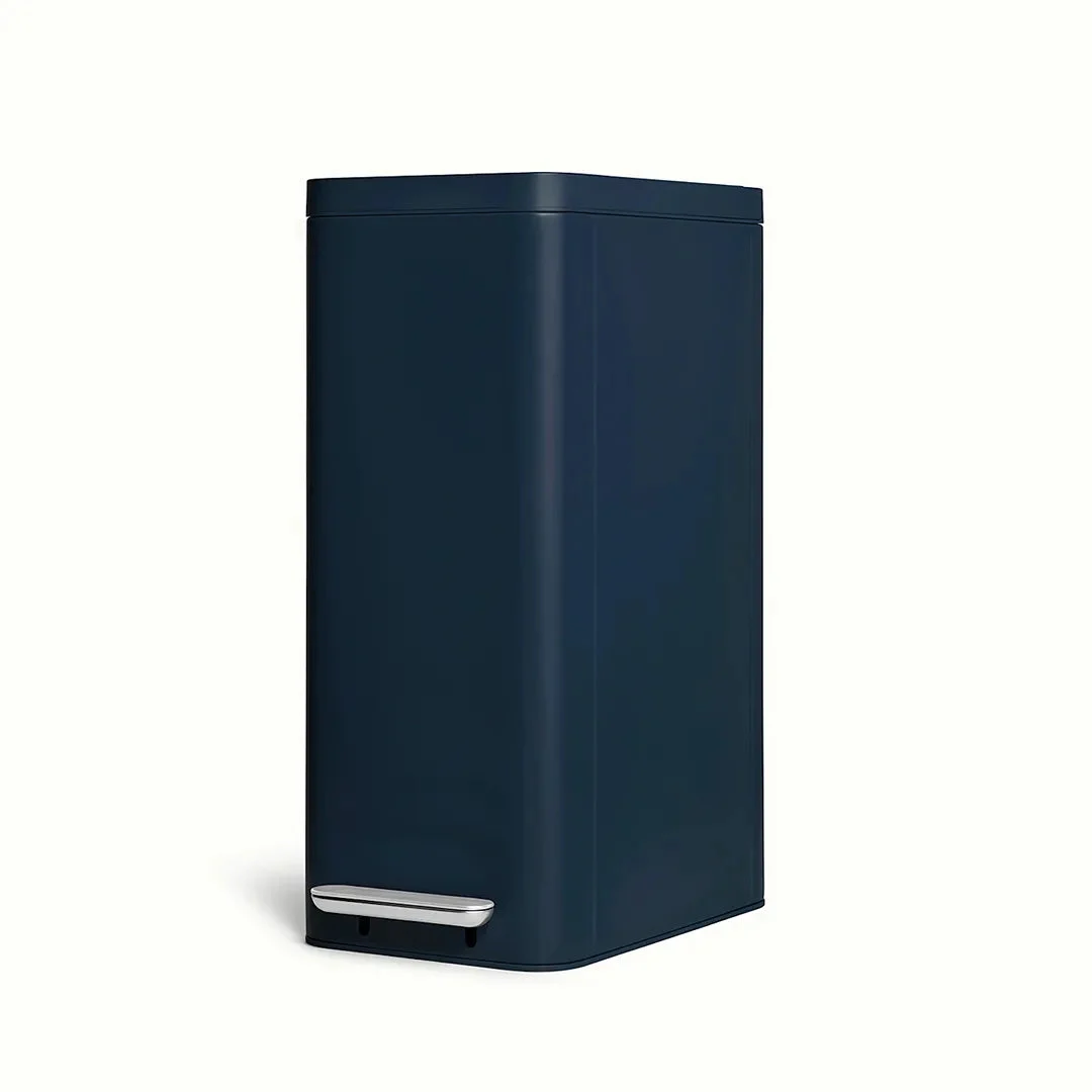 Caraway 45L Slim Step Trash Can - Midnight