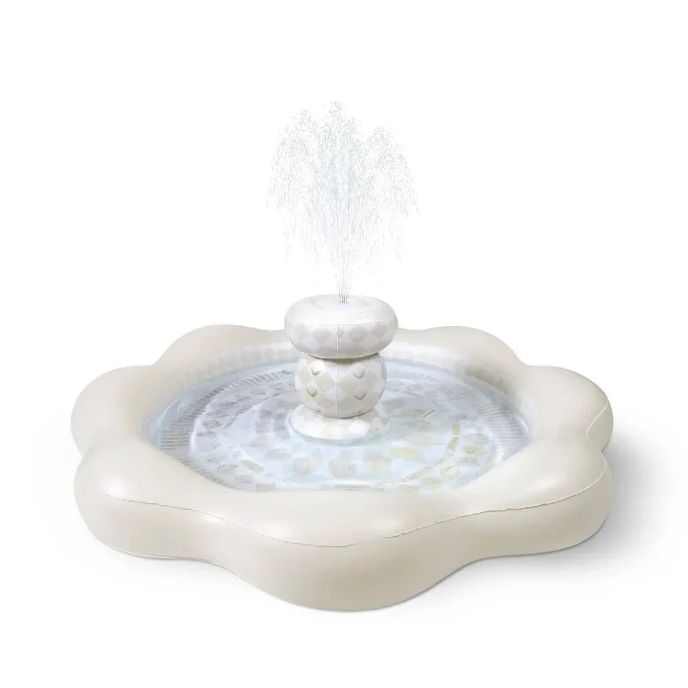 MINNIDIP Resort Collection Fountain Play Sprinkler - Travertine Tiles
