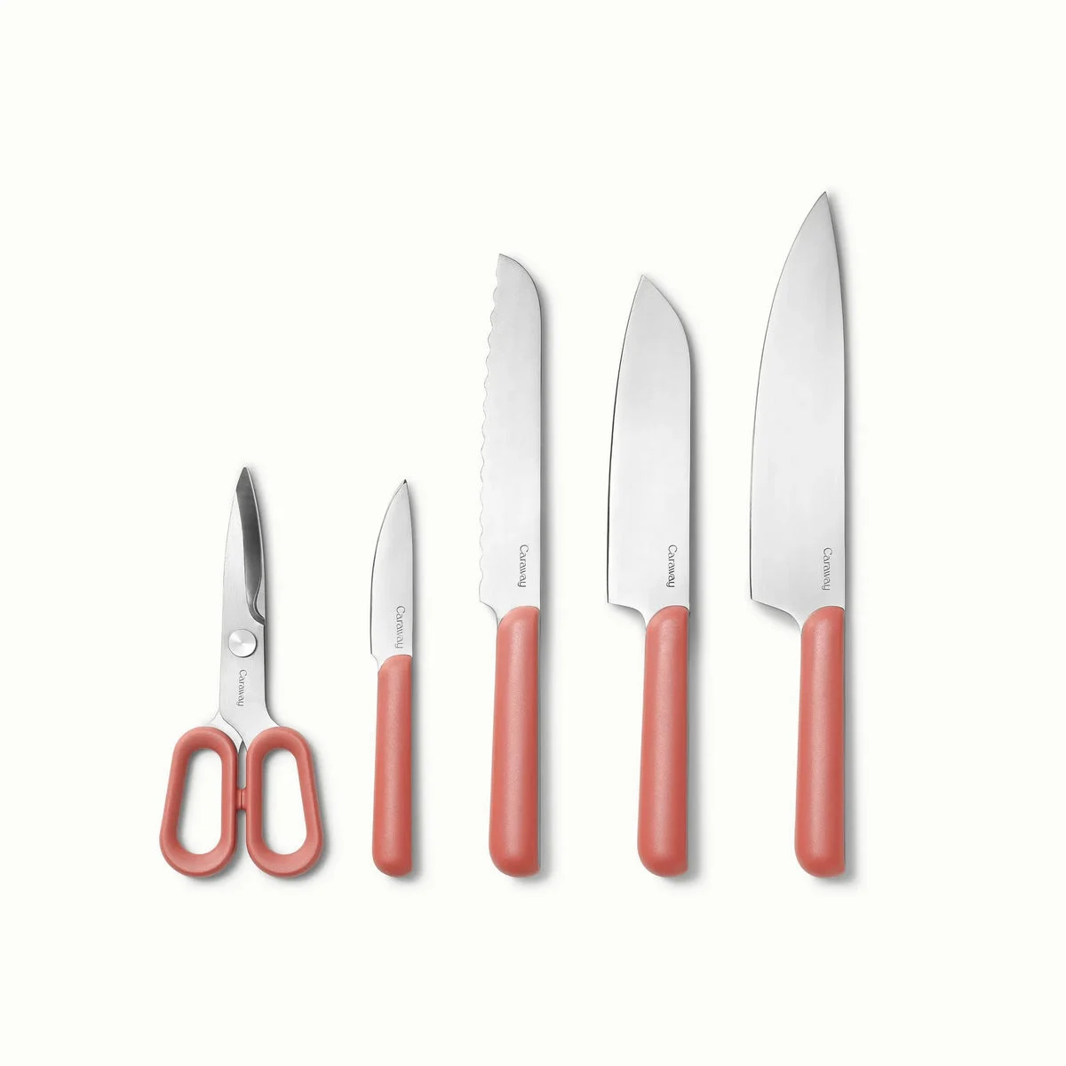 Caraway Home 5pc Knife Set - Perracotta