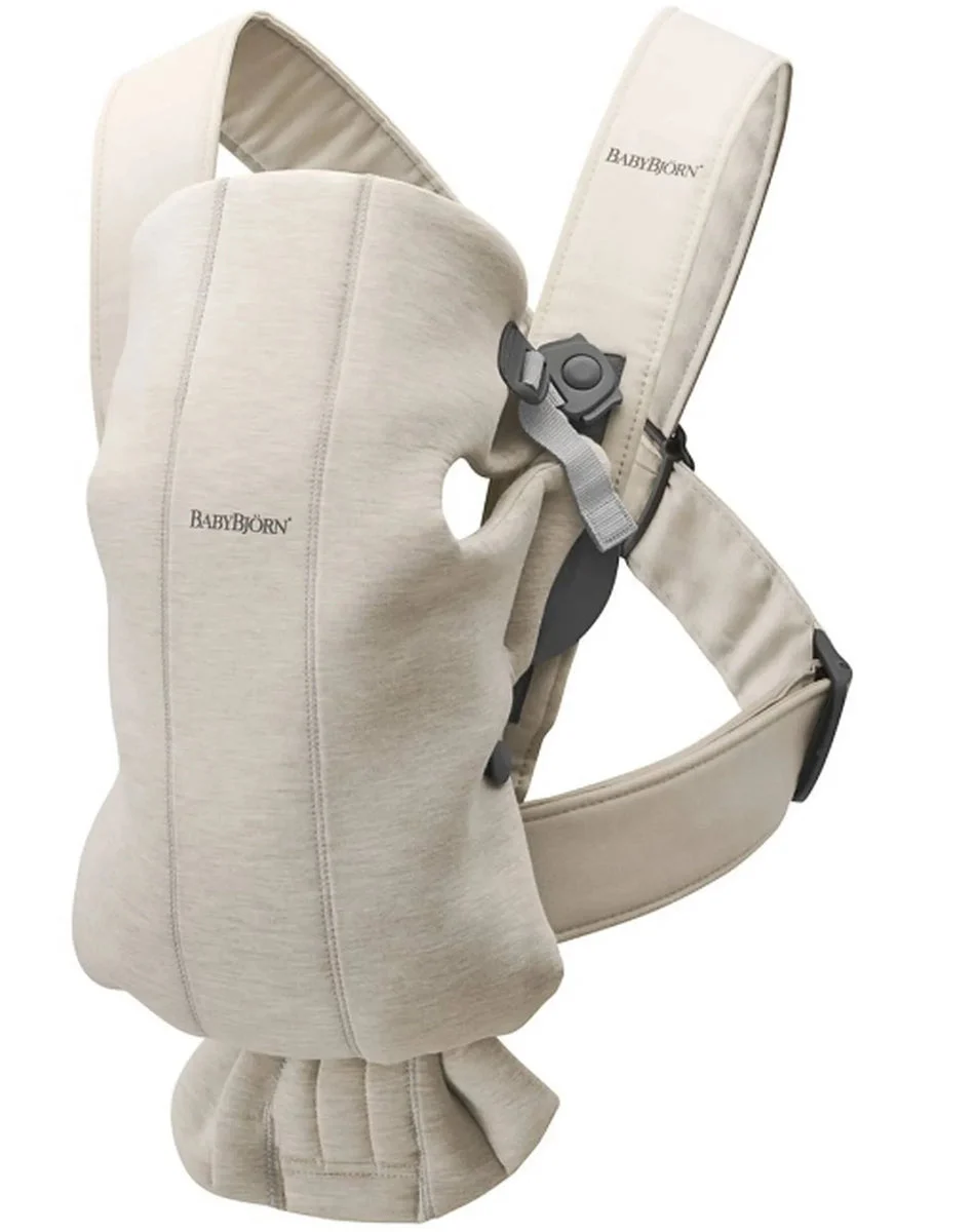 BabyBjörn Carrier Mini Jersey Light Beige