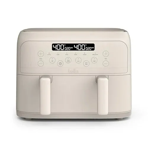 Bella 4qt TriZone Air Fryer - Oatmilk