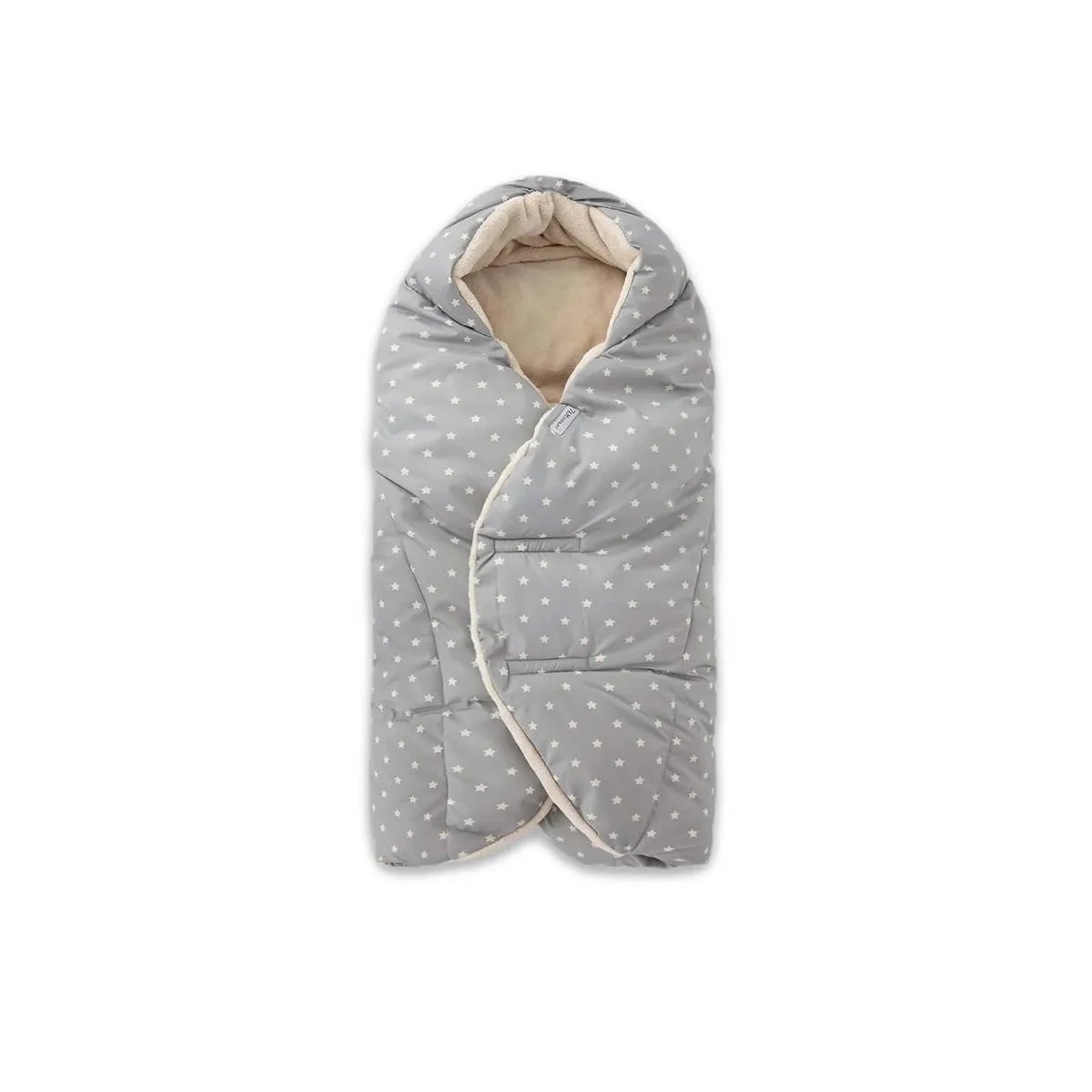 7AM Enfant Nido Car Seat Swaddle Cover - Print Grey Stars