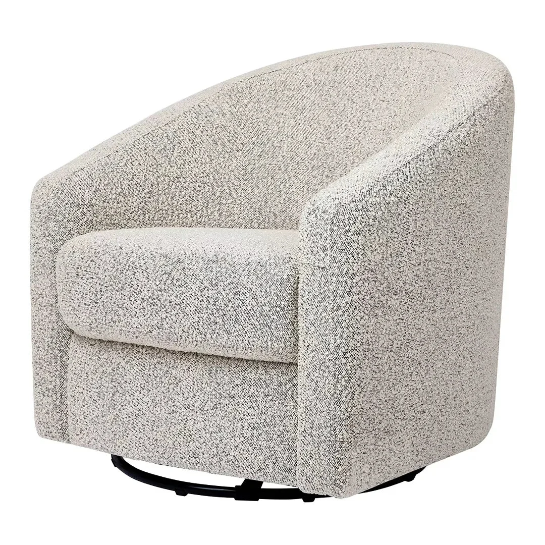 Babyletto Madison Swivel Glider - Black/White Boucle