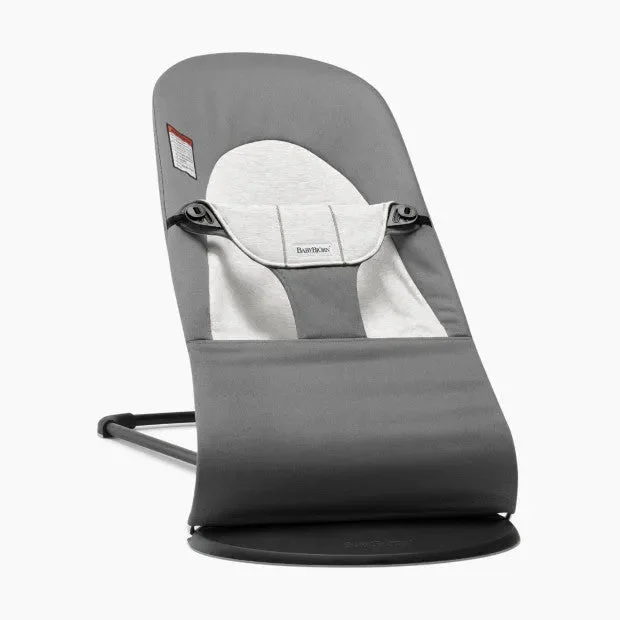 BabyBjörn Bouncer Bliss Cotton, Classic quilt - Dark Grey