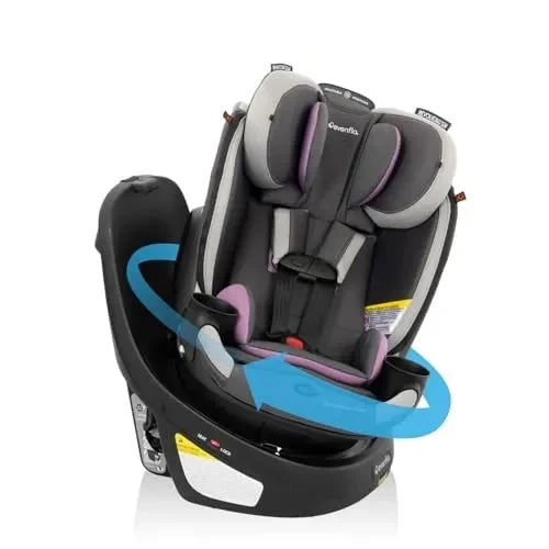 Evenflo Revolve 360 Slim 2-in-1 Rotational Convertible Car Seat - Sutton Purple