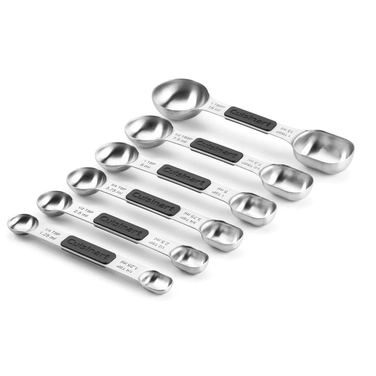 Cuisinart Stainless Steel Magnetic Measuring Spoon Set - 6 Pieces