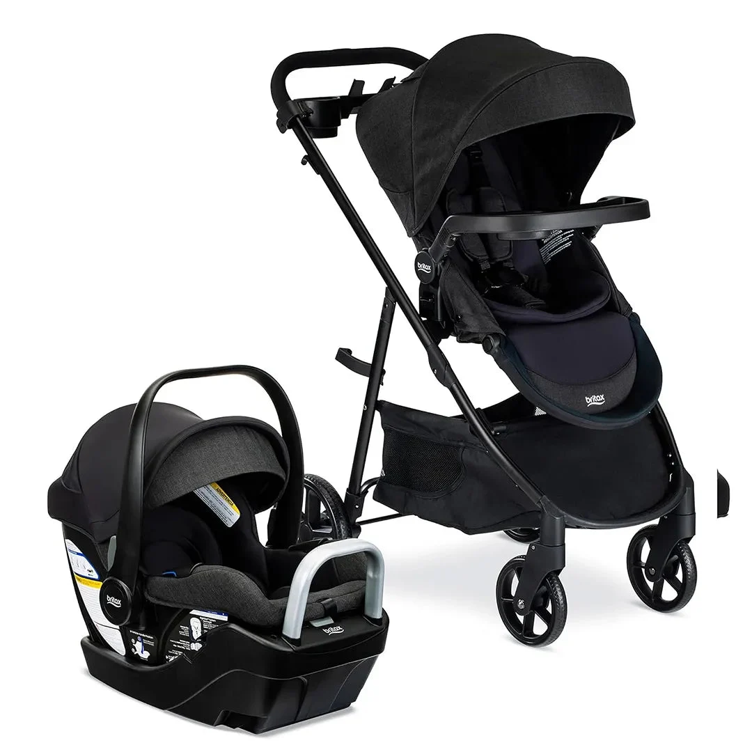 Britax Willow Brook S+ Travel System - Raven Black