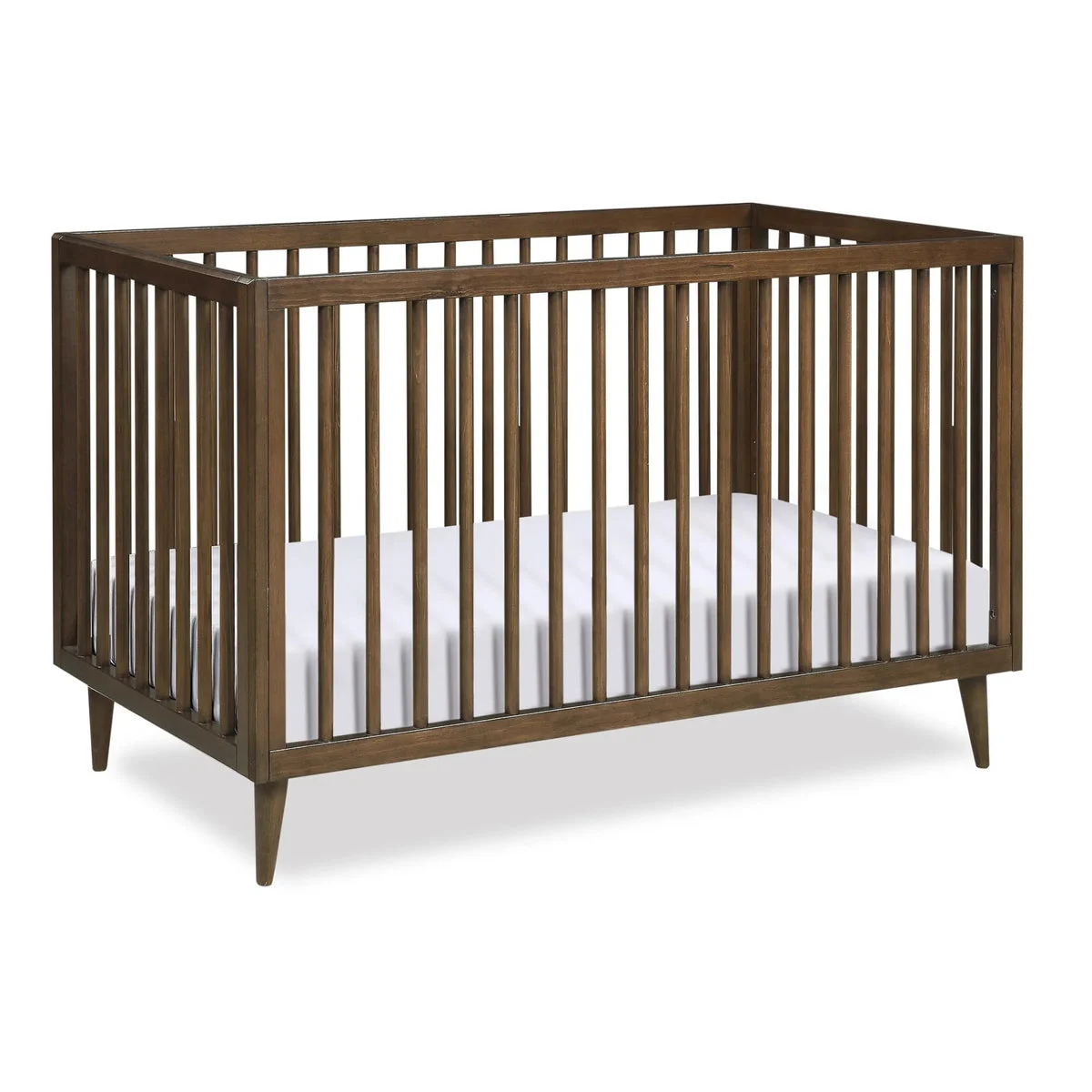 Novogratz 3-in-1 Convertible Baby Crib - Walnut