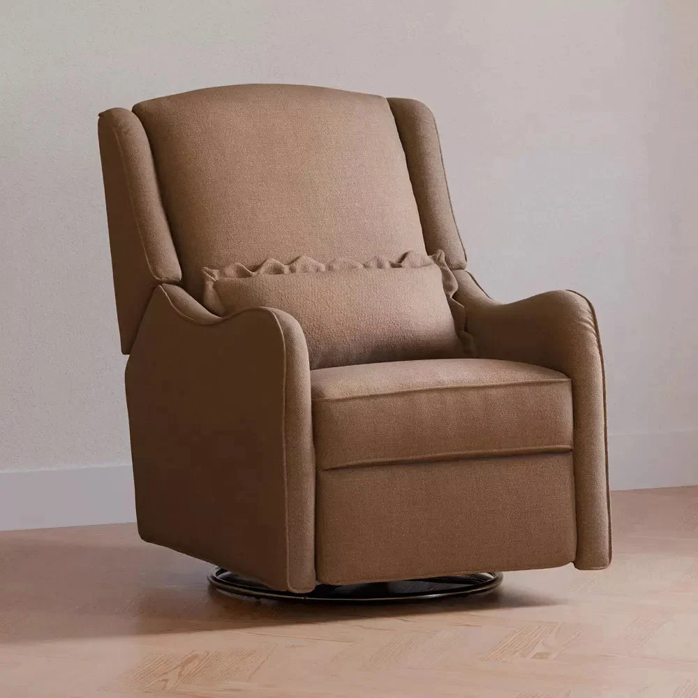 Namesake Recliner and Swivel Glider - Dusty Rose Eco-Basketweave