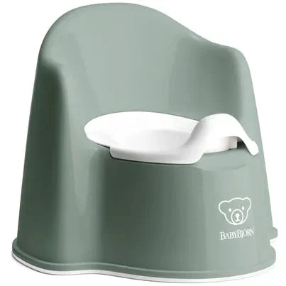 BabyBjörn Potty Chair, Green/White