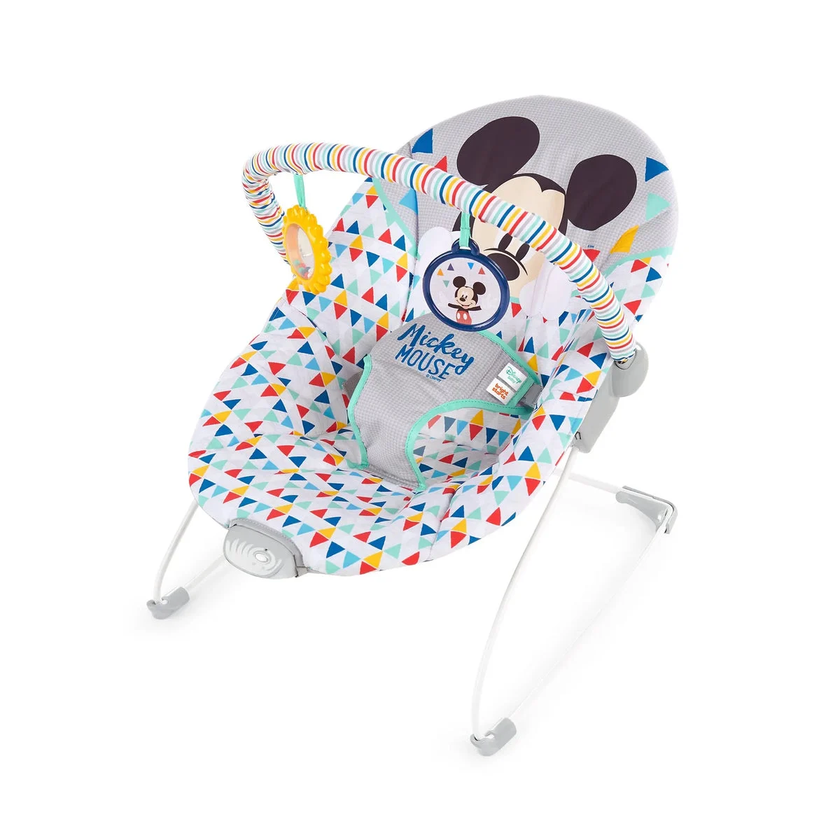 Bright Starts Disney Baby Mickey Mouse Happy Triangles Cradling Baby Bouncer