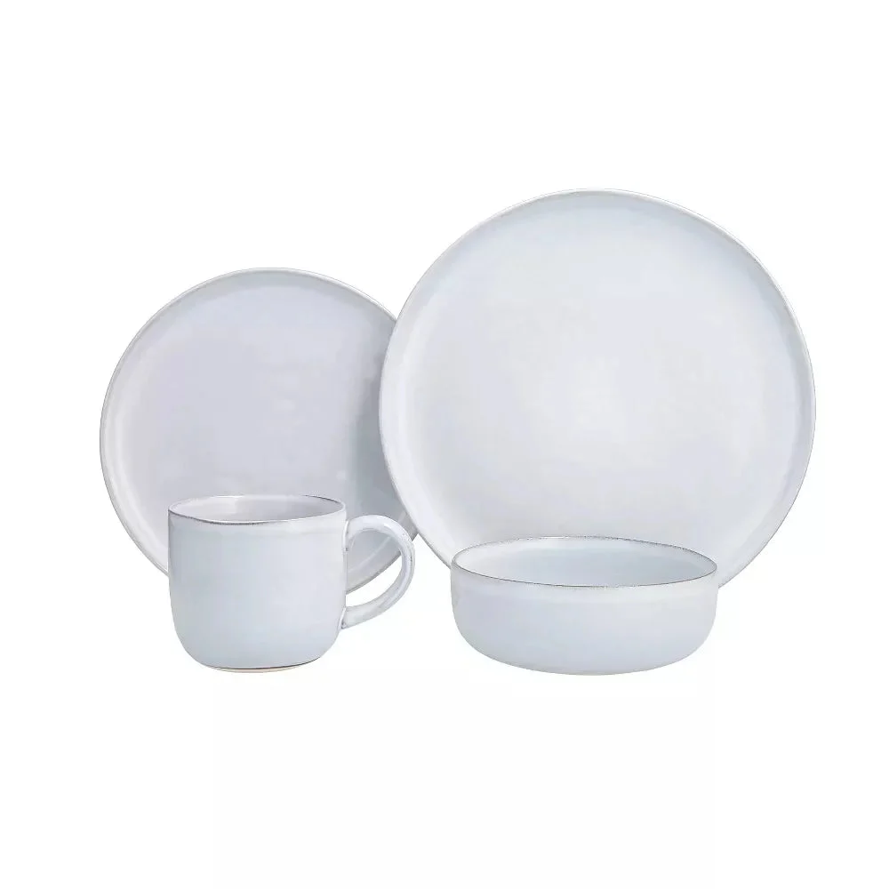 Fortessa 16-Piece Clay Svelte Stone Dinnerware Set - Off-White