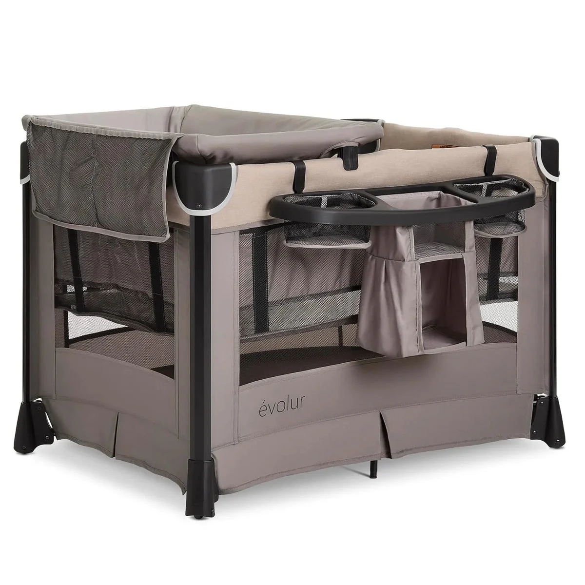 Evolur Cozy Cove All-in-One Portable Playard - Beige