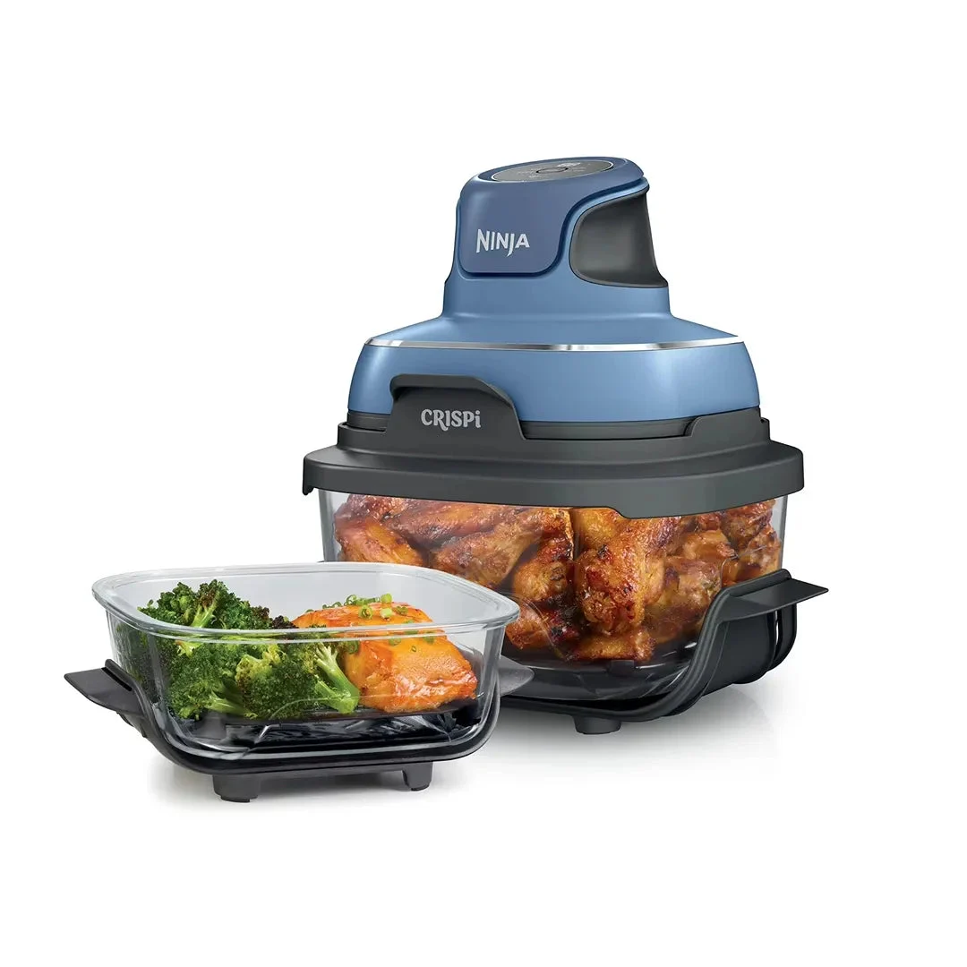 Ninja Crispi 3-in-1 Portable Air Fryer Cooking System 4QT & 5 Cup - Blue