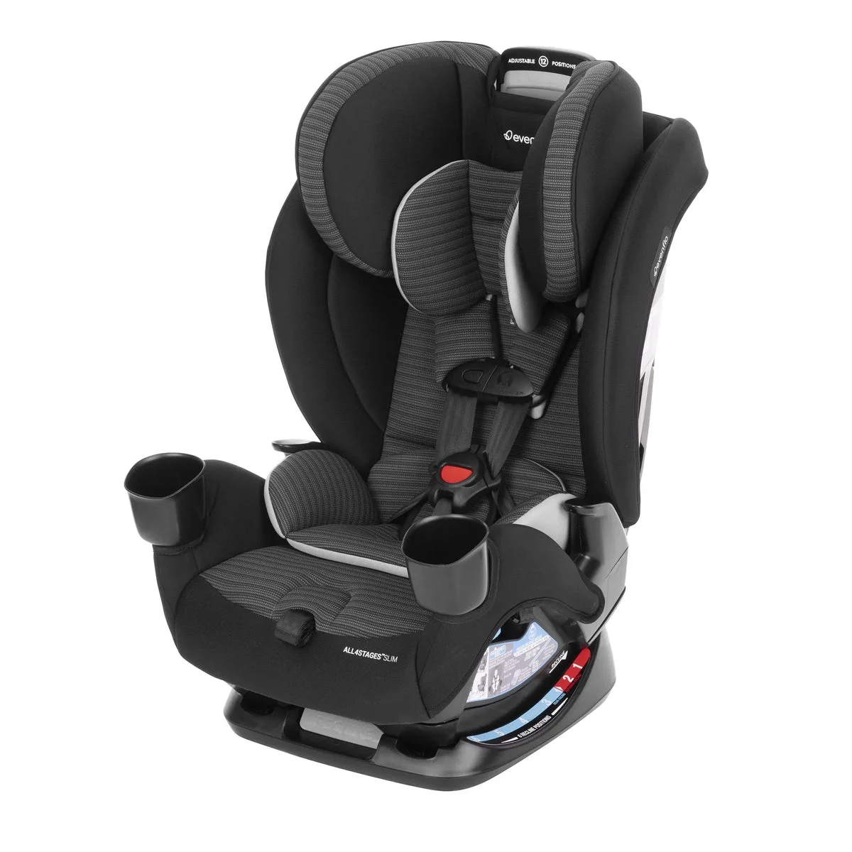 Evenflo All4Stages Slim 4-in-1 Convertible Car Seat - Tybee Black