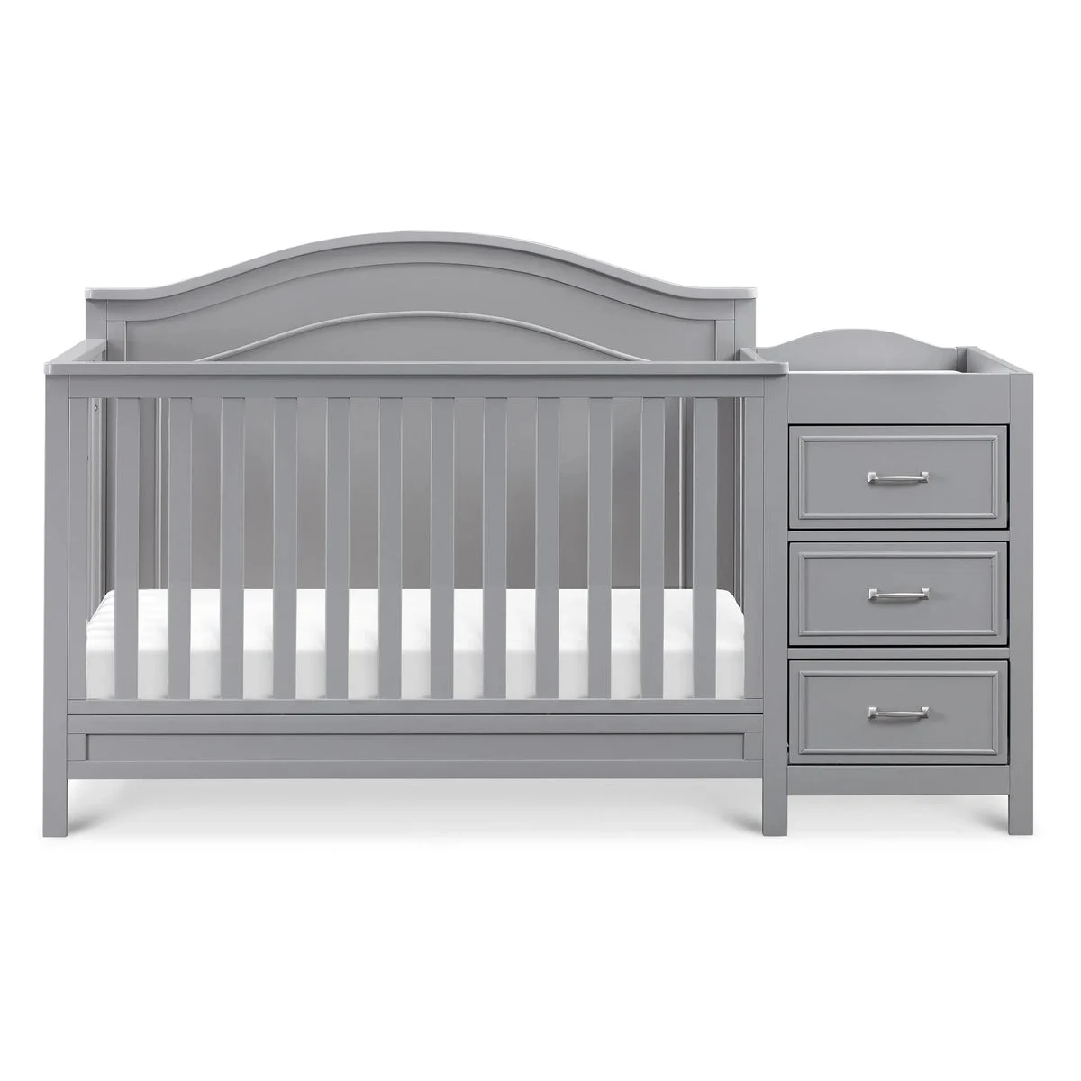 Davinci Charlie 4-in-1 Convertible Crib & Changer - Gray