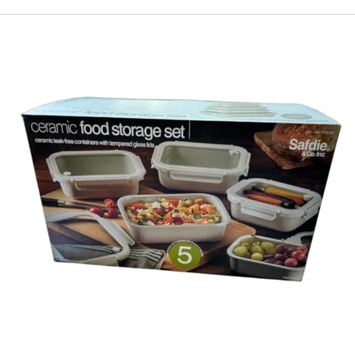 Safdie Ceramic Food Storage Containers - 10 Piece Set