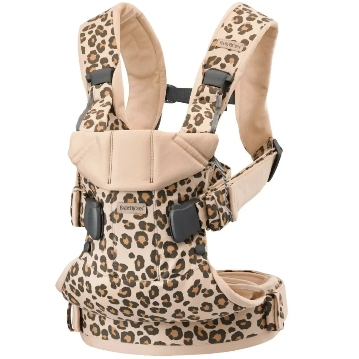 BabyBjörn Baby Carrier One, Cotton - Beige Leopard (See Description)