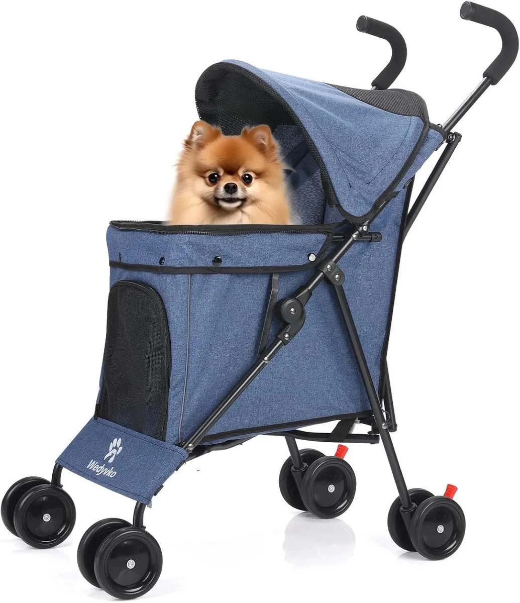 Wedyvko Travel Portable Dog Stroller - Navy