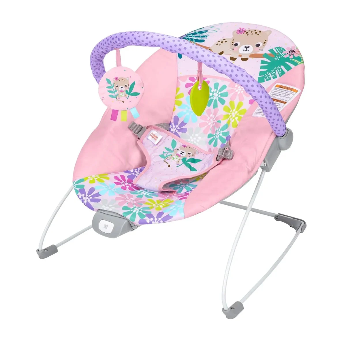 Bright Starts Vibrating Baby Bouncer - Wildflower Wonders